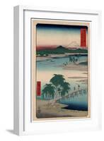 Musashi Tamagawa-Utagawa Hiroshige-Framed Giclee Print