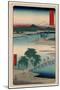 Musashi Tamagawa-Utagawa Hiroshige-Mounted Giclee Print