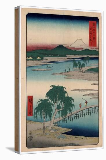 Musashi Tamagawa-Utagawa Hiroshige-Stretched Canvas