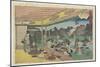 Musashiya at Ushijima, C. 1835-1842-Utagawa Hiroshige-Mounted Giclee Print