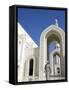 Muscat, the Grand Mosquea Is a Magnificent Example of Modern Islamic Architecture, Oman-Mark Hannaford-Framed Stretched Canvas