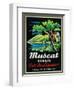 Muscat Vieux Wine Label - Europe-Lantern Press-Framed Art Print