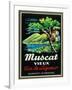 Muscat Vieux Wine Label - Europe-Lantern Press-Framed Art Print