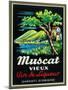 Muscat Vieux Wine Label - Europe-Lantern Press-Mounted Art Print