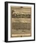 Muscatine, Iowa - Panoramic Map-Lantern Press-Framed Art Print