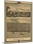 Muscatine, Iowa - Panoramic Map-Lantern Press-Mounted Art Print