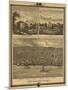 Muscatine, Iowa - Panoramic Map-Lantern Press-Mounted Art Print