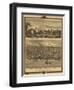 Muscatine, Iowa - Panoramic Map-Lantern Press-Framed Art Print