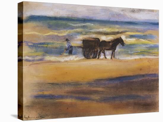 Muschelsucher Am Strand-Max Liebermann-Stretched Canvas