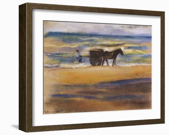 Muschelsucher Am Strand-Max Liebermann-Framed Giclee Print