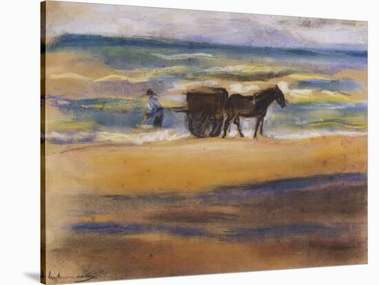 Muschelsucher Am Strand-Max Liebermann-Stretched Canvas