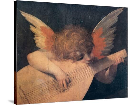 Muscian Angel, c.1520--Stretched Canvas