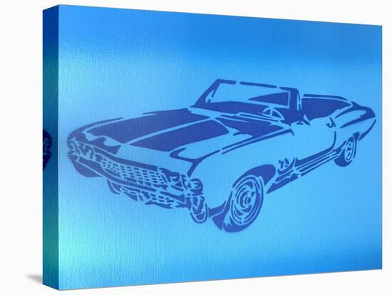 Muscle Car 1-Abstract Graffiti-Stretched Canvas