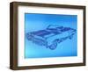 Muscle Car 1-Abstract Graffiti-Framed Giclee Print