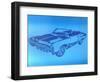 Muscle Car 1-Abstract Graffiti-Framed Giclee Print