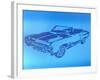 Muscle Car 1-Abstract Graffiti-Framed Giclee Print