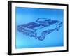 Muscle Car 1-Abstract Graffiti-Framed Giclee Print