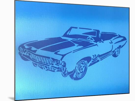 Muscle Car 1-Abstract Graffiti-Mounted Giclee Print