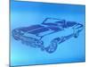 Muscle Car 1-Abstract Graffiti-Mounted Giclee Print