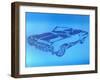 Muscle Car 1-Abstract Graffiti-Framed Giclee Print