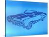 Muscle Car 1-Abstract Graffiti-Stretched Canvas