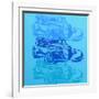 Muscle Car 2-Abstract Graffiti-Framed Giclee Print