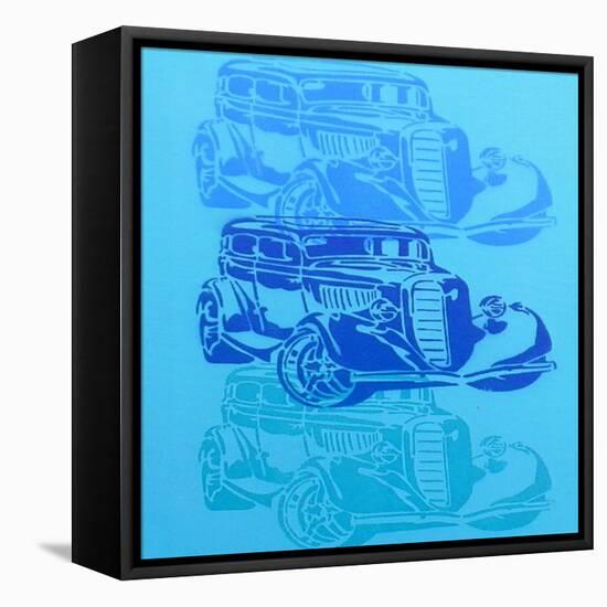 Muscle Car 2-Abstract Graffiti-Framed Stretched Canvas