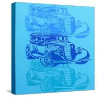 Muscle Car 2-Abstract Graffiti-Stretched Canvas