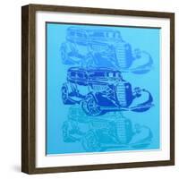 Muscle Car 2-Abstract Graffiti-Framed Giclee Print