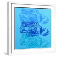 Muscle Car 2-Abstract Graffiti-Framed Giclee Print