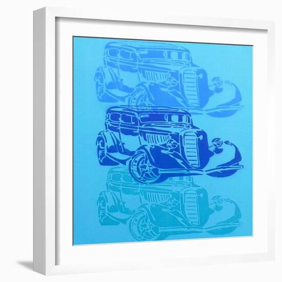 Muscle Car 2-Abstract Graffiti-Framed Giclee Print