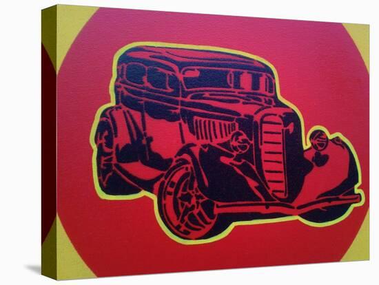 Muscle Car 3-Abstract Graffiti-Stretched Canvas