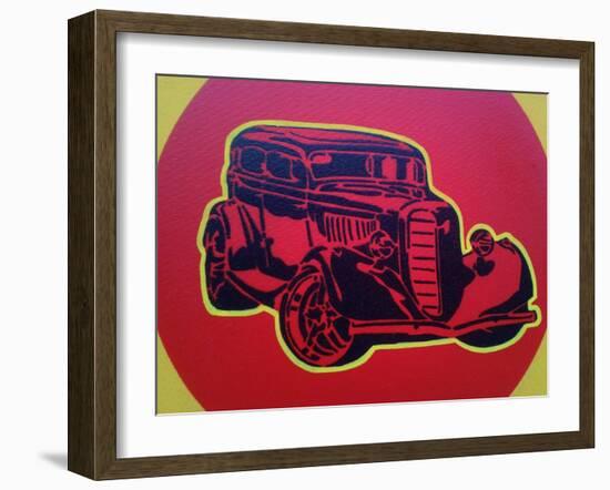 Muscle Car 3-Abstract Graffiti-Framed Giclee Print