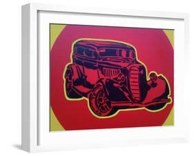 Muscle Car 3-Abstract Graffiti-Framed Giclee Print