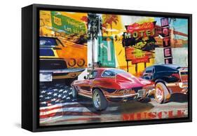 Muscle Cars-Ray Foster-Framed Stretched Canvas