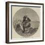 Muscle Gatherers on the French Coast-William James Linton-Framed Giclee Print