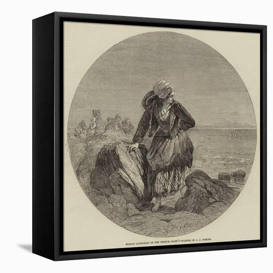 Muscle Gatherers on the French Coast-William James Linton-Framed Stretched Canvas