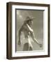 Muscle Man in Jockey Shorts and Straw Hat-null-Framed Art Print