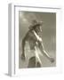 Muscle Man in Jockey Shorts and Straw Hat-null-Framed Art Print