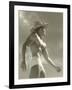 Muscle Man in Jockey Shorts and Straw Hat-null-Framed Art Print