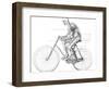 Muscles Used In Cycling, 19th Century-Science Photo Library-Framed Photographic Print