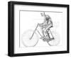 Muscles Used In Cycling, 19th Century-Science Photo Library-Framed Photographic Print