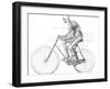 Muscles Used In Cycling, 19th Century-Science Photo Library-Framed Photographic Print