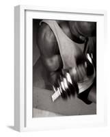 Muscular Bicep During Exercise-null-Framed Photographic Print