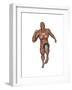 Muscular Man Running-null-Framed Art Print