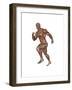 Muscular Man Running-null-Framed Art Print