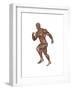 Muscular Man Running-null-Framed Art Print