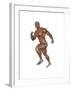 Muscular Man Running-null-Framed Art Print