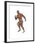 Muscular Man Running-null-Framed Art Print