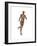 Muscular Woman Running-null-Framed Art Print
